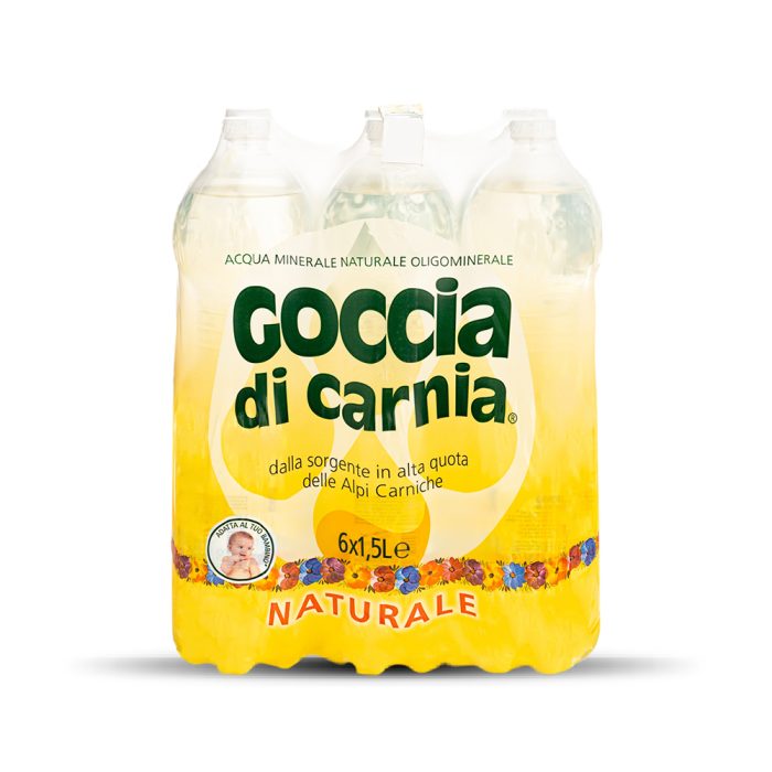 Acqua Goccia di Carnia - 1,5 Lt - Confezione da 6 bottiglie - immagine 1